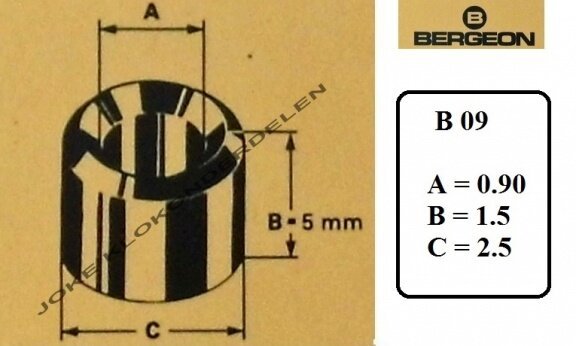 = Bergeon bouchons = B 09 = Messing = 30964 - Afbeelding 2