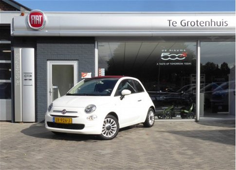 Fiat 500 C - Cabrio 80Pk Airco rood dak - 1