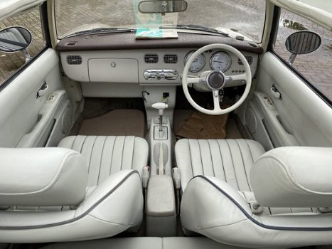 Nissan Figaro - 600 topaz mist, automaat, airco, turbo - 1