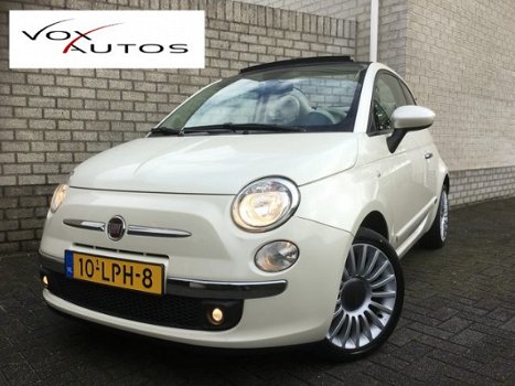 Fiat 500 C - 1.2 Lounge Cabrio Automaat, Climate/Leer Nieuwe Banden!! - 1