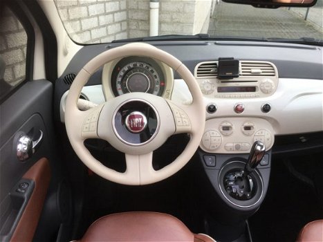 Fiat 500 C - 1.2 Lounge Cabrio Automaat, Climate/Leer Nieuwe Banden!! - 1