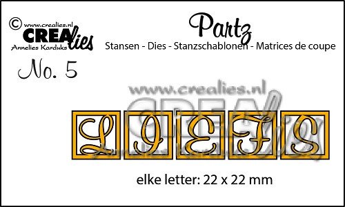 Crealies, Partz - Liefs ; CLPartz05 - 1