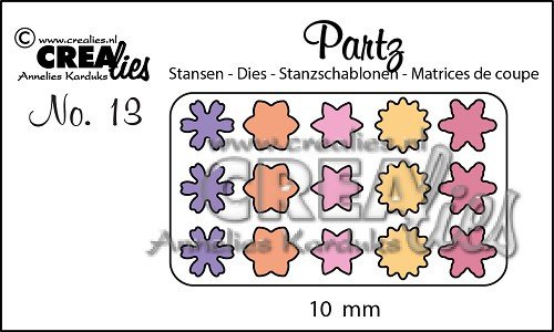 Crealies, Partz - Bloemetjes 10 mm ; CLPartz13 - 1