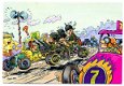 P064 Militairen met auto's / Humor - 1 - Thumbnail