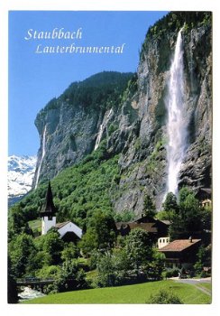 P099 Der Staubbach im Lauterbrunnental / Zwitserland - 1
