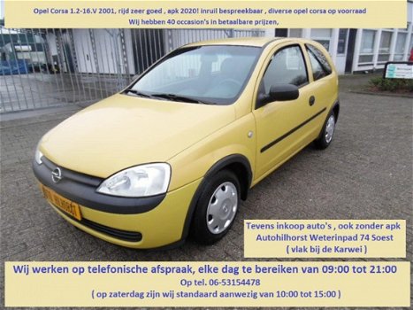 Opel Corsa - 1.2-16V Rhythm , Diverse op voorraad Tevens inkoop Auto's 06-53154478 - 1