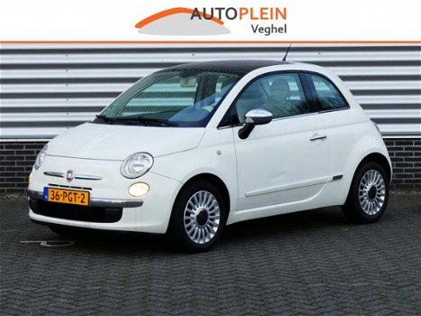 Fiat 500 - 1.2 Lounge Automaat, Airco, Panoramadak, LM velgen - 1