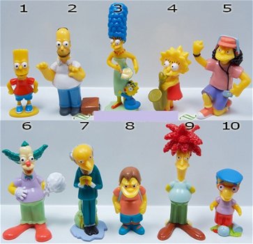 The Simpsons MPG-TT-figuur x 10 (volledige reeks) + 5 bijsluiters - 8