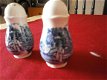 van Palissy England Royal Worcester Salt & Pepper Shakers Blue - 2 - Thumbnail