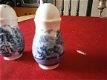 van Palissy England Royal Worcester Salt & Pepper Shakers Blue - 3 - Thumbnail