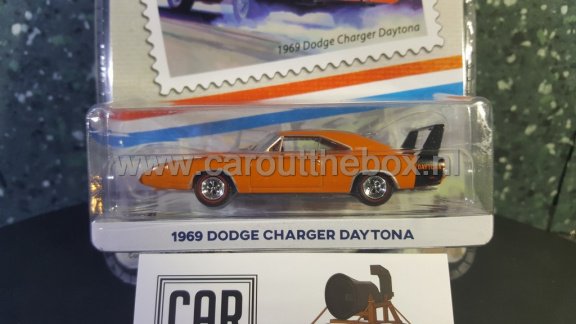 1969 Dodge Charger Daytona oranje 1:64 Greenlight - 2