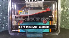 1983 GMC Vandura THE A TEAM zwart/grijs 1:64 Greenlight