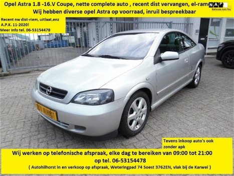 Opel Astra Coupé - 1.8-16V , Diverse op voorraad, tevens andere merken - 1