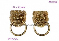 === 2 Ornamentjes = leeuwenkopje = gebruikt === 40290