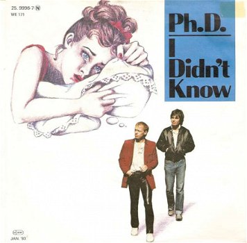 Singel Ph.D - I didn’t know / Theme for Jenny (instrumental version of “I didn’t know) - 1