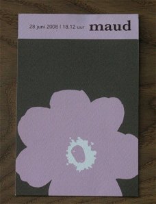 geboortekaartje (Maud)