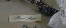 leuke labels / innaailabels (met de tekst: handmade)