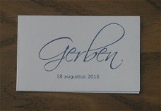 geboortekaartje (Gerben)