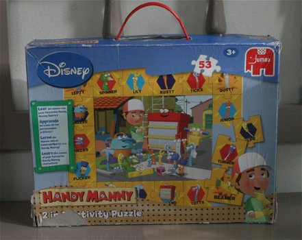 Jumbo puzzel van Disney: 2 in 1 Activity Puzzle: Handy Manny - 1