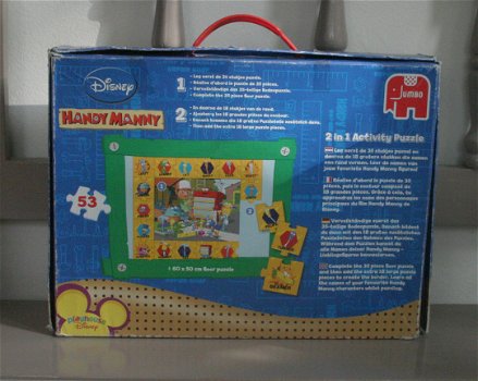 Jumbo puzzel van Disney: 2 in 1 Activity Puzzle: Handy Manny - 2