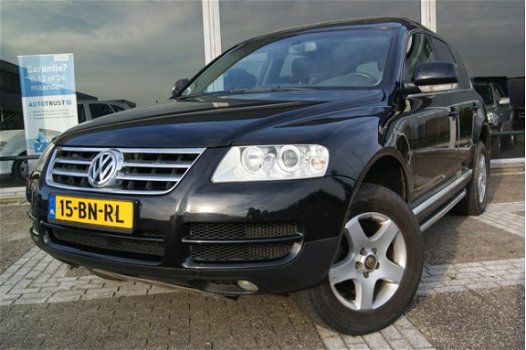 Volkswagen Touareg - 2.5 TDI VAN GRIJS KENTEKEN >>NIEUWE MOTOR<< + LEER + NAVI + KLIMA - 1