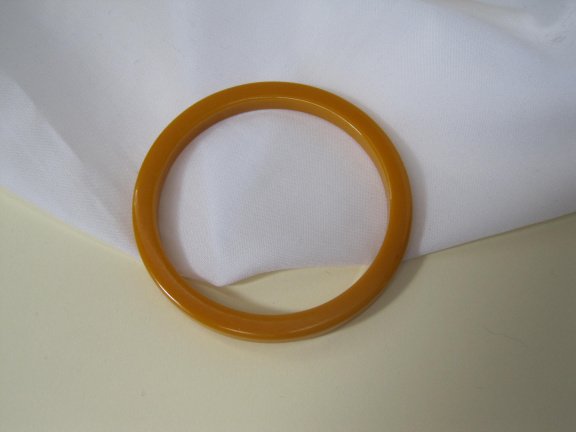 Armband kunststof oranje mosterd kleurig 6.3 cm - Afbeelding 5