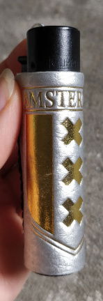 Amsterdam Holland XXX clipper aansteker met hoesje - nieuw - Afbeelding 2