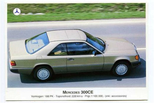R147 Mercedes 300 CE Auto / Reklame ansicht van Neckerman - 1
