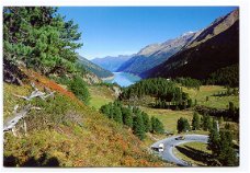 R160 Kaunertal Gletscherstrasse mit Stausee / Oostenrijk