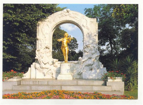 R162 Wien Wenen Vienna Johann Strauss Denkmal / Oostenrijk - 1
