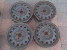 4 Stalen Velgen 14 Inch Honda Civic Logo CRX 4x100