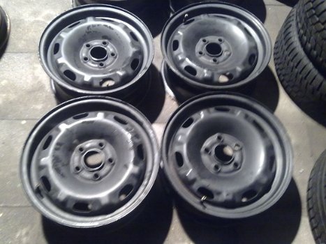 4 Stalen velgen Skoda Roomster Vw Polo Fox 14 Inch 5x100 - 3