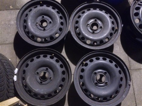 4 Stalen Velgen Opel Corsa D Astra G 14 inch 4x100 - 3