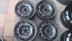 4 Stalen velgen 14 inch Skoda Roomster Vw Polo Fox 5x100 - 1 - Thumbnail