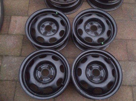 4 Stalen Velgen Vw Polo Lupo Arosa 4x100 13 Inch‏ - 1