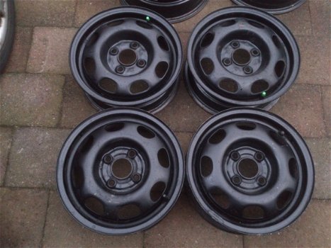 4 Stalen Velgen Vw Polo Lupo Arosa 4x100 13 Inch‏ - 3