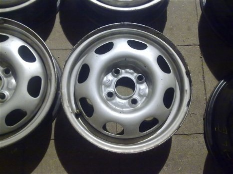 4 Stalen Velgen 13 Inch Vw Polo Lupo Arosa 4x100 - 2