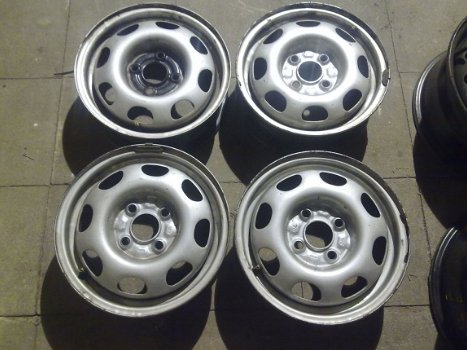 4 Stalen Velgen 13 Inch Vw Polo Lupo Arosa 4x100 - 3