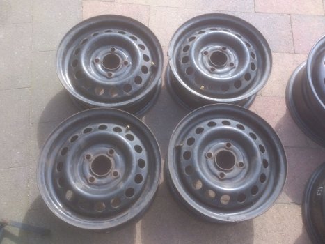 4 Stalen Velgen Nissan Micra 100 NX Sunny 4x100 13 Inch - 3