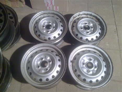 4 Stalen Velgen 13 Inch Nissan Micra 100 NX Sunny 4x100 - 3