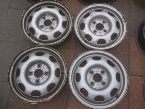 4 Stalen Velgen 4x100 13 Inch Vw Polo Lupo Arosa - 1