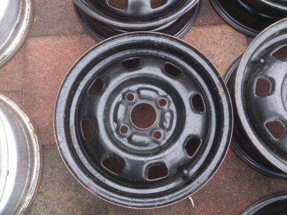 4 Stalen Velgen Hyundai Atos I10 13 Inch 4x100 - Afbeelding 2