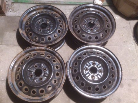 4 Stalen Velgen Toyota Yaris Corolla Starlet 4x100 14 Inch‏‏ - 3