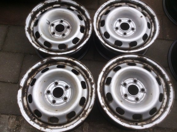 4 Stalen Velgen Vw Golf 4 Seat Toledo Leon 14 Inch 5x100 - nr. 1