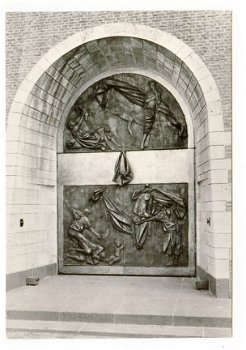 R181 Rotterdam Laurenskerk Bronzen deuren in de toren - 1