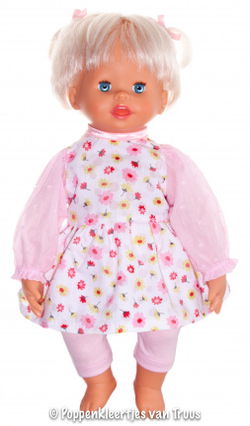 Pop 38 cm 2 dlg. Roze setje
