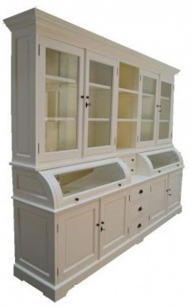 Landelijk white wash kast met bolle kleppen van 575,- - nr. 1