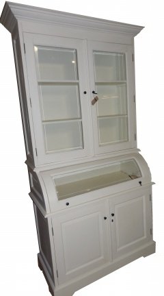 Landelijk white wash kast met bolle kleppen van 575,- - Afbeelding 2