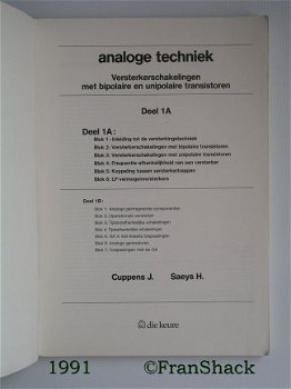 [1991] Analoge techniek deel 1A, Cuppens e.a., Die Keure - 1