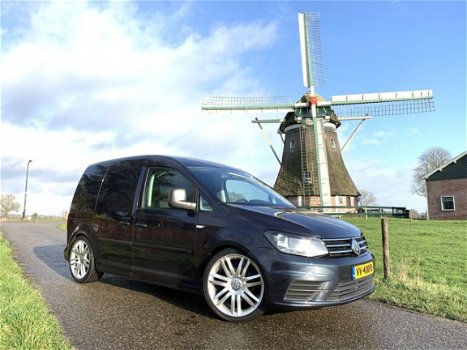 Volkswagen Caddy - 2.0 TDI L1H1 BMT Highline 150 PK LEER BEKL. AIRCO CRUISE GROOT NAV LMV VERLAAGD - 1